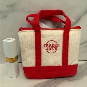 Trader Joe’s (RED) Canvas Micro Tote w/ grocery Bag
